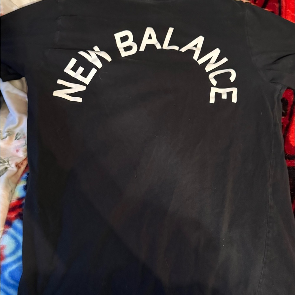 New Balance Black Tee with White Logo